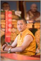 Monk during prayers