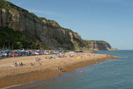 East Beach / The beach and cliffs to the east of Hastings Old Town