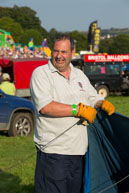 Preparing the balloon (1) / Flight with Gary Davies at Bristol International Balloon Fiesta 2012