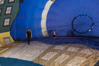 Preparing the balloon (3) / Flight with Gary Davies at Bristol International Balloon Fiesta 2012