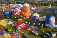 Down on launch field (1) / Flight with Gary Davies at Bristol International Balloon Fiesta 2012