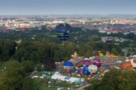 Back across Bristol (1) / Flight with Gary Davies at Bristol International Balloon Fiesta 2012