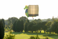 Dragon & golf / Flight with Gary Davies at Bristol International Balloon Fiesta 2012