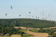 Mass ascent (1) / Flight with Gary Davies at Bristol International Balloon Fiesta 2012