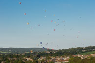Mass ascent (4) / Flight with Gary Davies at Bristol International Balloon Fiesta 2012