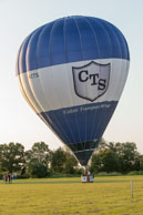 Landing behind us / Flight with Gary Davies at Bristol International Balloon Fiesta 2012