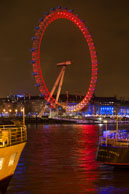 Red & Gold London Eye #2 / London Eye is lit red and gold to celebrate Chinese New Year's Eve