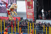 Flying Lion #7 / An amazing flying lion performing acrobatics as part of the Chinese New Year celebrations in Trafalgar Square, London