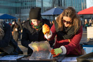 Masterclass / Members of the public were given their chance to try some ice sculpting on small blocks