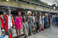#MANONBENCH - Image 309 / David Tovey's #MANONBENCH fashion show held on 27th September 2015 along the South Bank, London to show support for homelessness