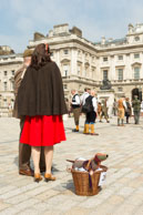 Tweed Dog in Basket / Tweed dog in a basket at Somerset House before this year's Tweed Run