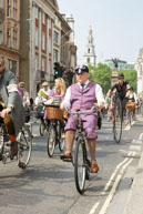 Riding in Purple Tweed / Purple tweet was popular attire for this year's London Tweed Run