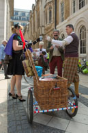 Gin & Tonic? / Some riders in the Tweed Run feel the need for something a little stronger from their large picnic hamper