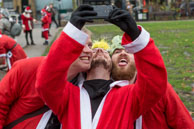 London Santacon 2015 - #059 / Hundreds of Santas take to the London streets to spread Christmas cheer