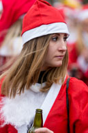 London Santacon 2015 - #077 / Hundreds of Santas take to the London streets to spread Christmas cheer