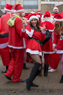London Santacon 2015 - #117 / Hundreds of Santas take to the London streets to spread Christmas cheer