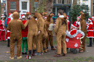 London Santacon 2015 - #177 / Hundreds of Santas take to the London streets to spread Christmas cheer