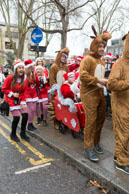 London Santacon 2015 - #224 / Hundreds of Santas take to the London streets to spread Christmas cheer