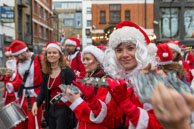 London Santacon 2015 - #242 / Hundreds of Santas take to the London streets to spread Christmas cheer