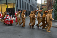 London Santacon 2015 - #302 / Hundreds of Santas take to the London streets to spread Christmas cheer