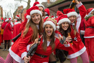 London Santacon 2015 - #385 / Hundreds of Santas take to the London streets to spread Christmas cheer