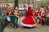 London Santacon 2015 - #413 / Hundreds of Santas take to the London streets to spread Christmas cheer