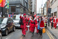 London Santacon 2015 - #486 / Hundreds of Santas take to the London streets to spread Christmas cheer