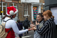 London Santacon 2015 - #502 / Hundreds of Santas take to the London streets to spread Christmas cheer