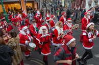 London Santacon 2015 - #554 / Hundreds of Santas take to the London streets to spread Christmas cheer