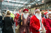 London Santacon 2015 - #603 / Hundreds of Santas take to the London streets to spread Christmas cheer