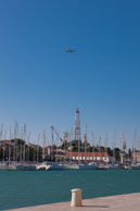 Plane over Trogir / Croatia in October 2011