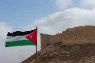 Flag in front of Shobak Castle / Images from Shobak Castle, Jordan in early November 2013