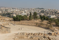 Oval Roman Forum / Images from Jerash, Jordan in early November 2013