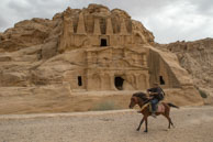 Horse rider / Images from Petra, Jordan in early November 2013