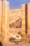 The Colonnaded Street up to the Royal Tombs / Images from Petra, Jordan in early November 2013