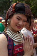 Lady boy / Religious procession for Lao New Year in Luang Prabang and following celebrations