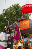 Dismounting elephant / Religious procession for Lao New Year in Luang Prabang and following celebrations