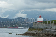 Lighthouse in Stanley Park / From my trip in October 2014 to  Vancouver showing the contrast between city and nature