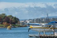 Yellow Tug Boat & Sea-plane / From my trip to Victoria and Vancouver Island in the Fall (October 2014)