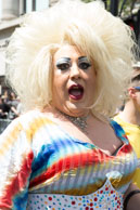 Surprise / Colourful character is surprise during London Pride parade in 2013