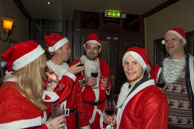 Santas (2014-073) / London Santas were raising money for the St Christopher's Hospice in South London and having a few drinks around Pimlico.