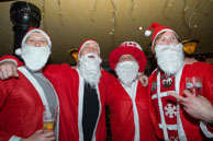 Santas (2014-175) / London Santas were raising money for the St Christopher's Hospice in South London and having a few drinks around Pimlico.