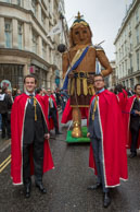 Image 118 / Society of Young Freemen with the Worshopful Companiy of Weavers escorting Gog and Magog in the Lord Mayor's Procession on 8th November 2014