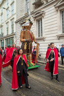 Image 120 / Society of Young Freemen with the Worshopful Companiy of Weavers escorting Gog and Magog in the Lord Mayor's Procession on 8th November 2014