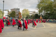 Image 165 / Society of Young Freemen with the Worshopful Companiy of Weavers escorting Gog and Magog in the Lord Mayor's Procession on 8th November 2014
