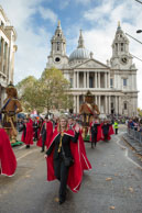 Image 190 / Society of Young Freemen with the Worshopful Companiy of Weavers escorting Gog and Magog in the Lord Mayor's Procession on 8th November 2014