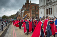 Image 244 / Society of Young Freemen with the Worshopful Companiy of Weavers escorting Gog and Magog in the Lord Mayor's Procession on 8th November 2014