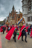 Image 245 / Society of Young Freemen with the Worshopful Companiy of Weavers escorting Gog and Magog in the Lord Mayor's Procession on 8th November 2014