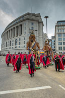 Image 251 / Society of Young Freemen with the Worshopful Companiy of Weavers escorting Gog and Magog in the Lord Mayor's Procession on 8th November 2014