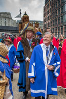 Image 256 / Society of Young Freemen with the Worshopful Companiy of Weavers escorting Gog and Magog in the Lord Mayor's Procession on 8th November 2014